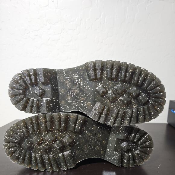 Dr. Martens Doc Martens Kemsley Mary Jane Platform Shoe Black Powder Pink Sz 11 - Picture 8 of 8